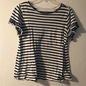 White and Black Striped Shirt